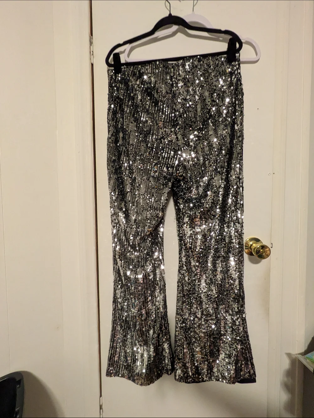 No Boundaries Sequin Flare Pants